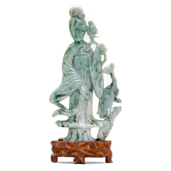 Mottled Green Jade Maiden