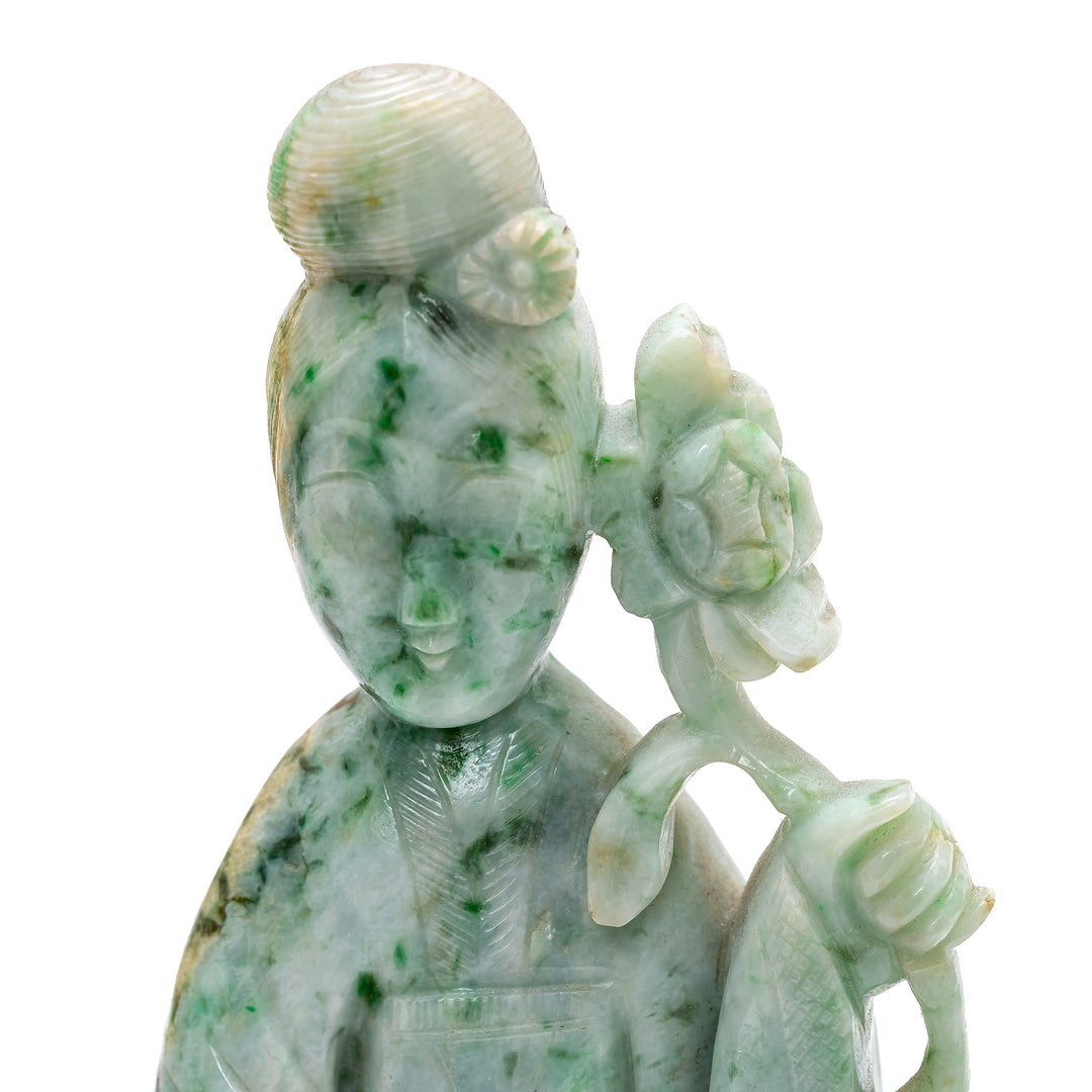 Mottled Green Jade Maiden
