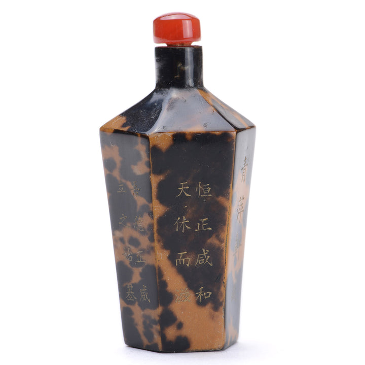 Regis Galerie Snuff Bottles Collection. Snuff Hexagonal Tortoise Shell Image