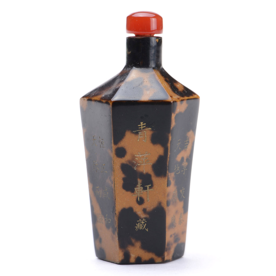 Regis Galerie Snuff Bottles Collection. Snuff Hexagonal Tortoise Shell Image