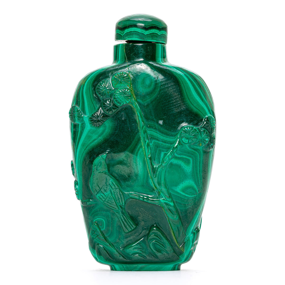 Snuff Bottle Malachite