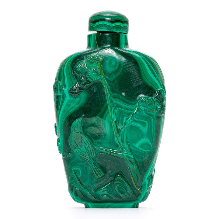 Snuff Bottle Malachite