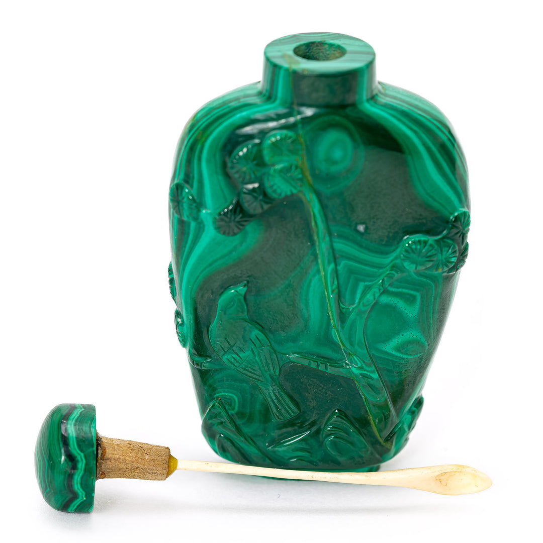 Snuff Bottle Malachite
