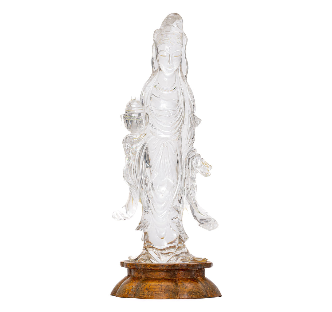Rock Crystal Quan Yin