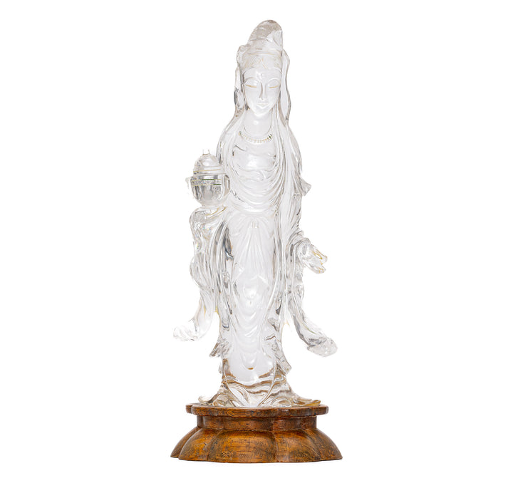 Rock Crystal Quan Yin