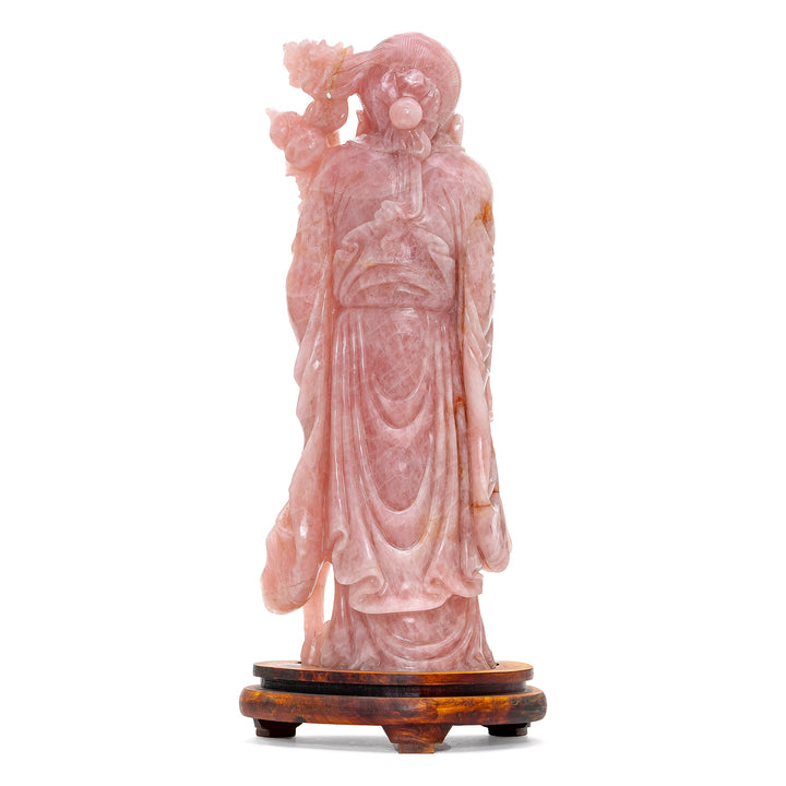 Rose Quartz God of Longevity