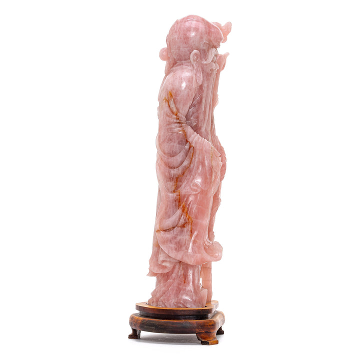 Rose Quartz God of Longevity