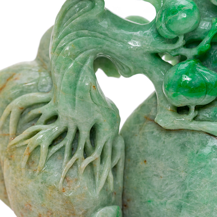 Jade Lidded Peach Tree Vase