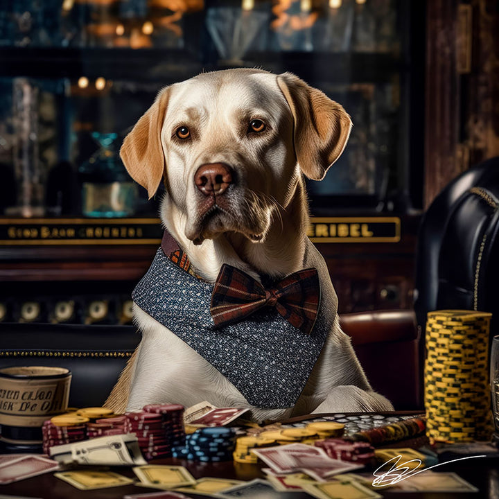 Retriever's Casino Charm