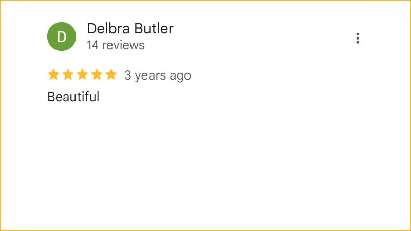 Delbra Butler 5-star Regis Galerie review calling the gallery beautiful in The Venetian, Las Vegas.