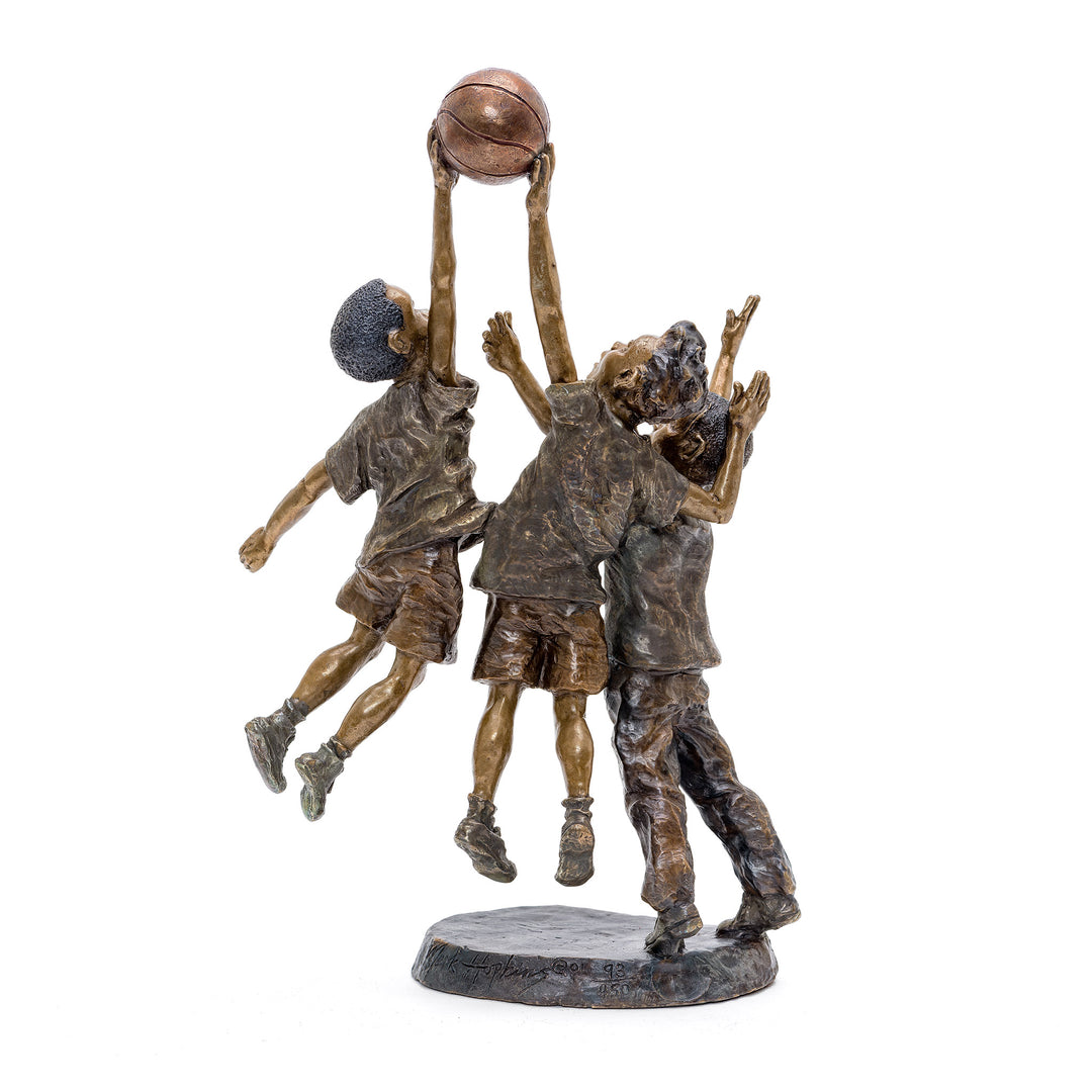 Dynamic Basketball Trio in Limited Edition Bronze.