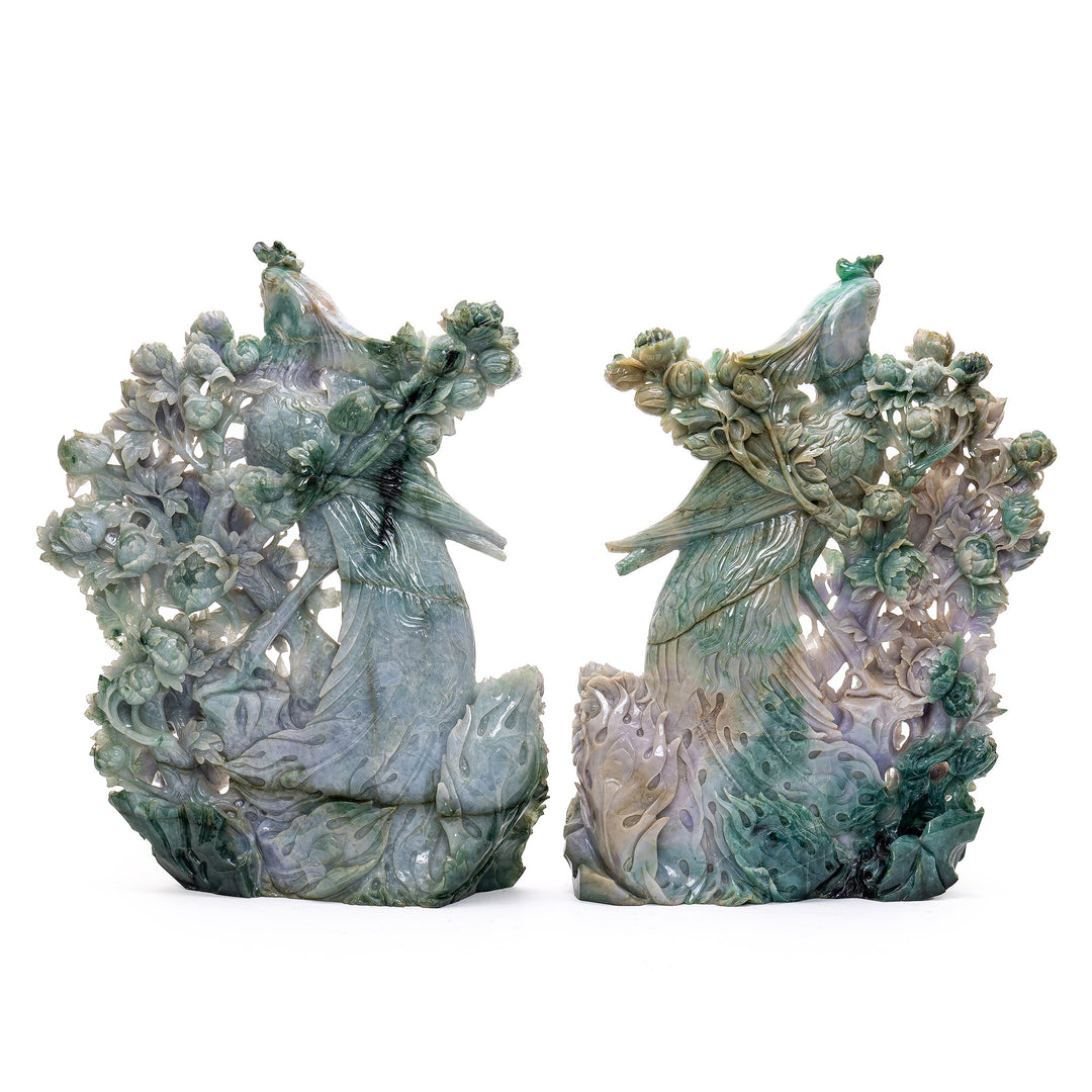Serene jade artwork symbolizing rebirth and unity.