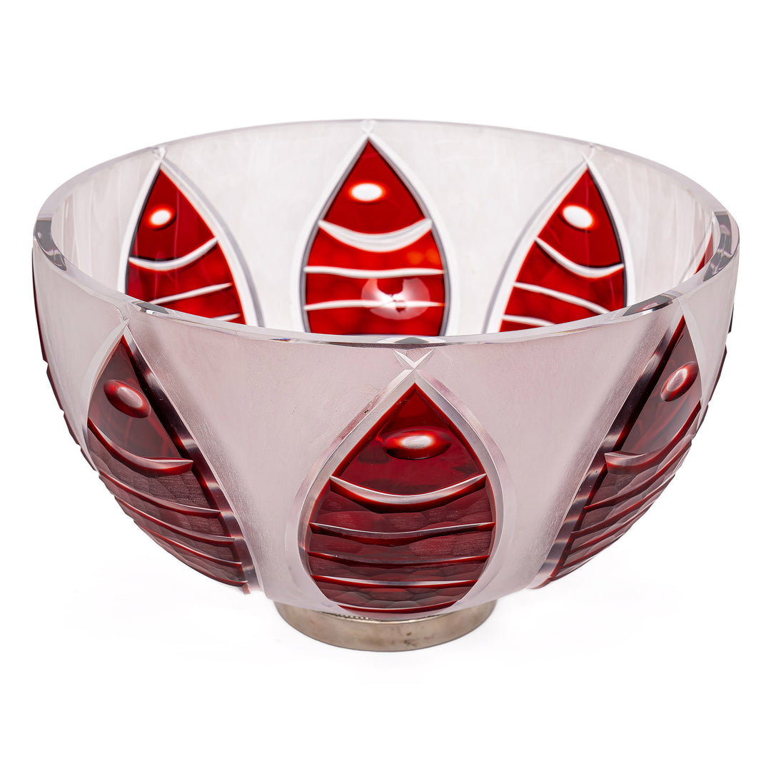 Elegant Parisian Red Fish Bowl