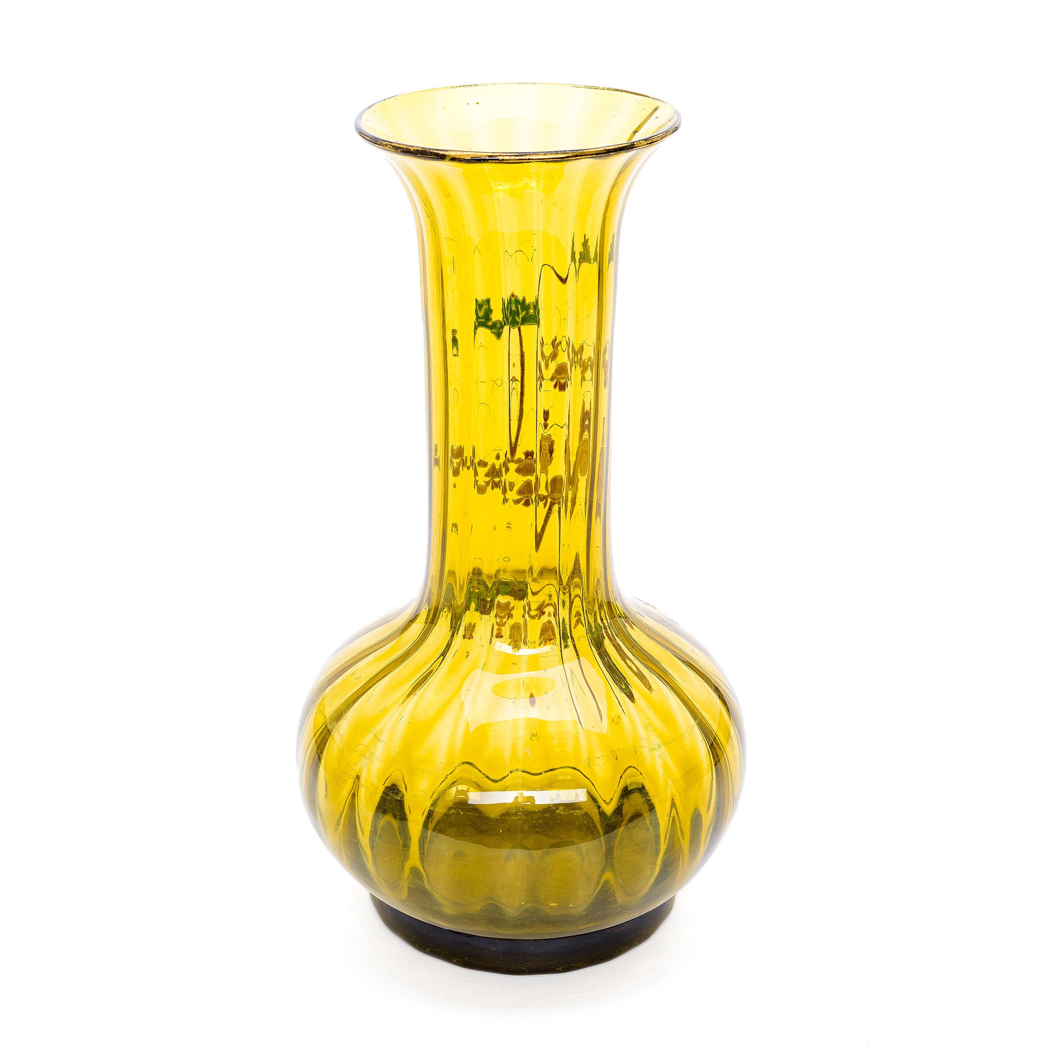 Emile Galle Enamel Vase – Circa 1895 French Art Nouveau Glas