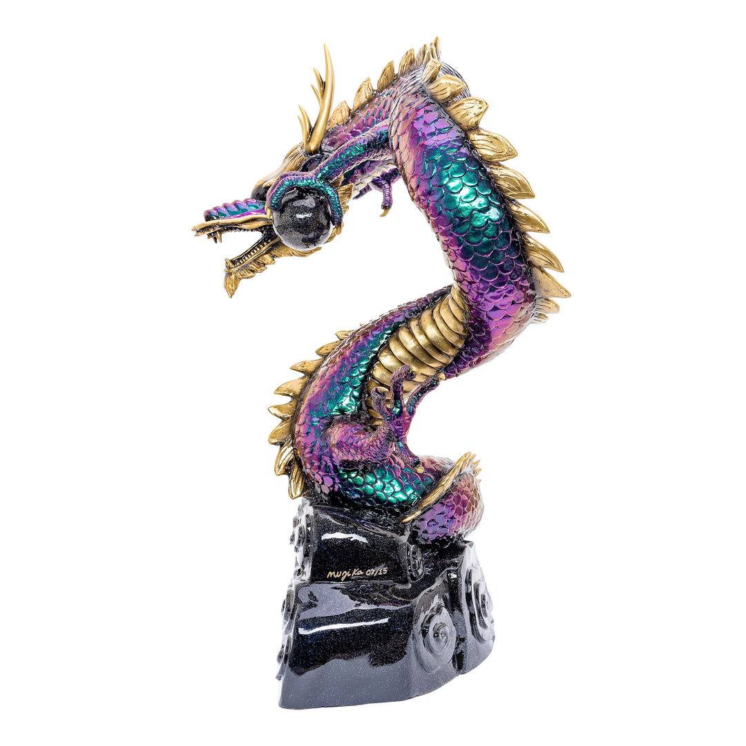 Enthralling Bronze Sculpture of Legendary Dragon
