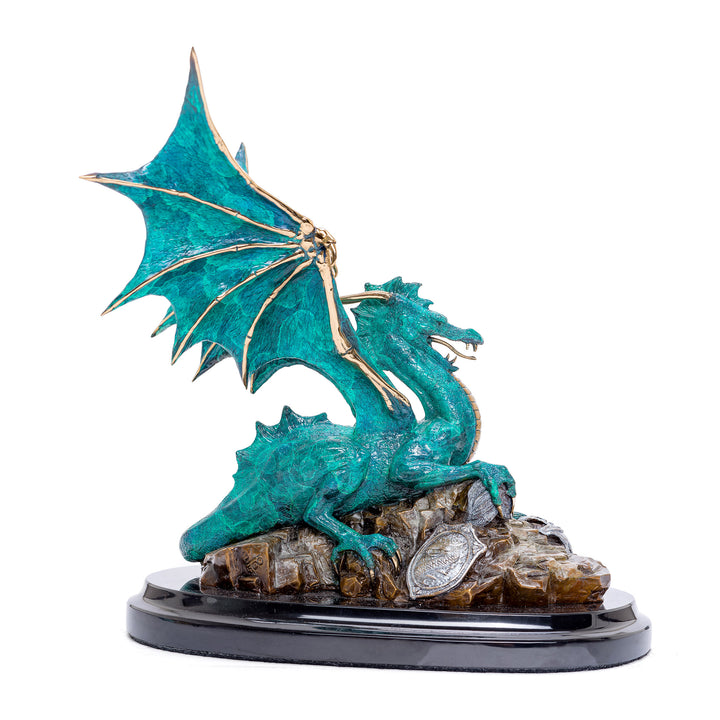 Collectible limited edition 'Next' bronze dragon by Bill Toma.