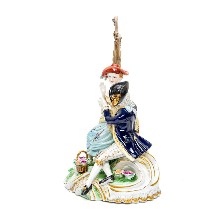 Elegant and romantic porcelain art piece