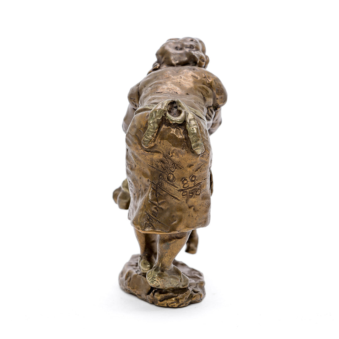 Limited edition sculpture of grandmother's embrace in bronze.