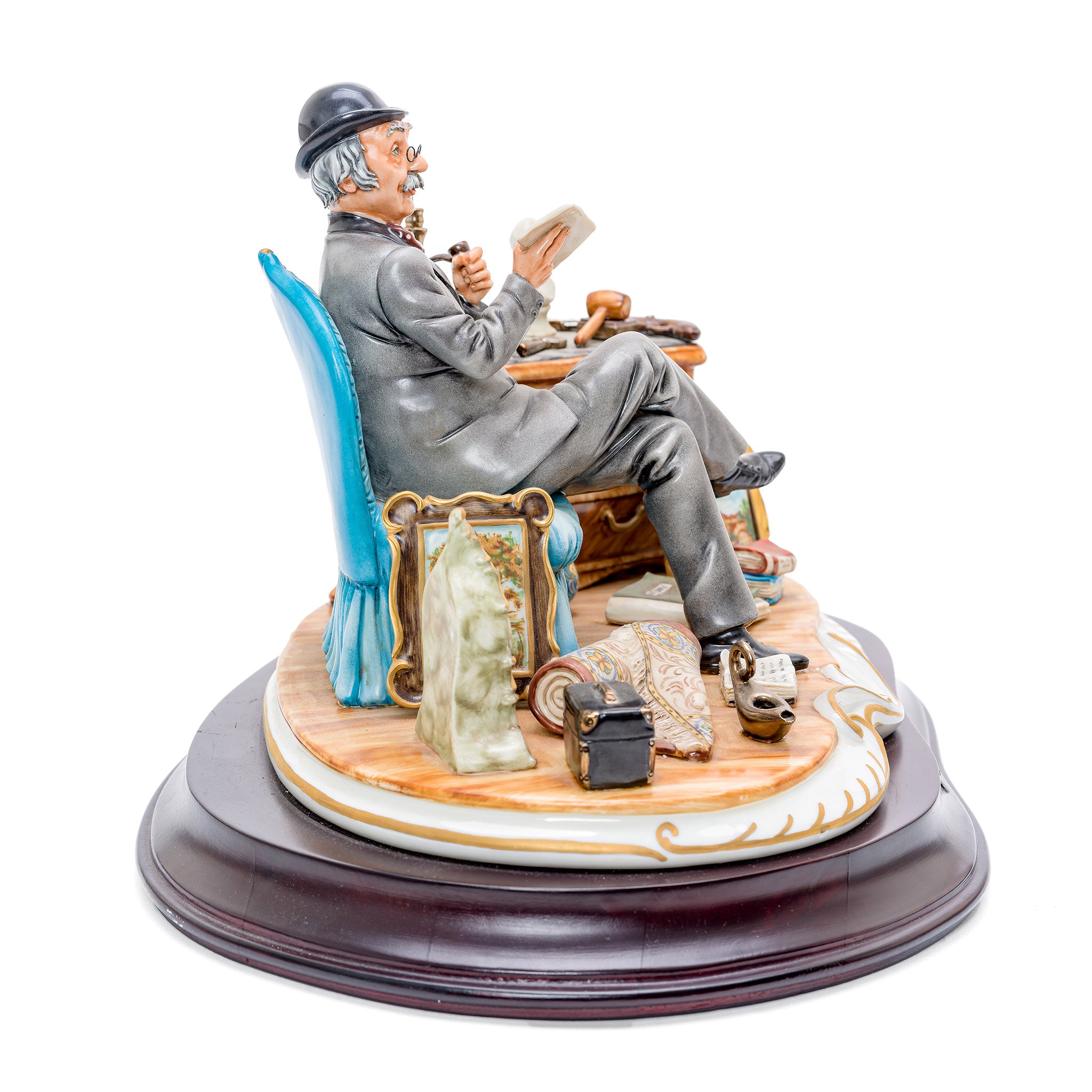 Antique Dealer Figurine by Cortese - Capodimonte Porcelain