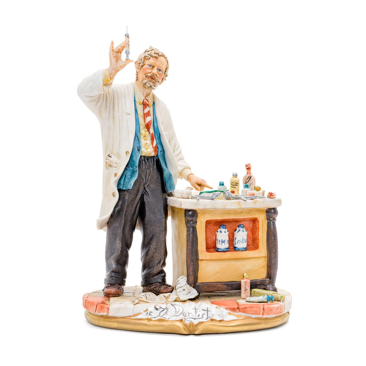 Capodimonte porcelain figurine of 'Il Dentista'.