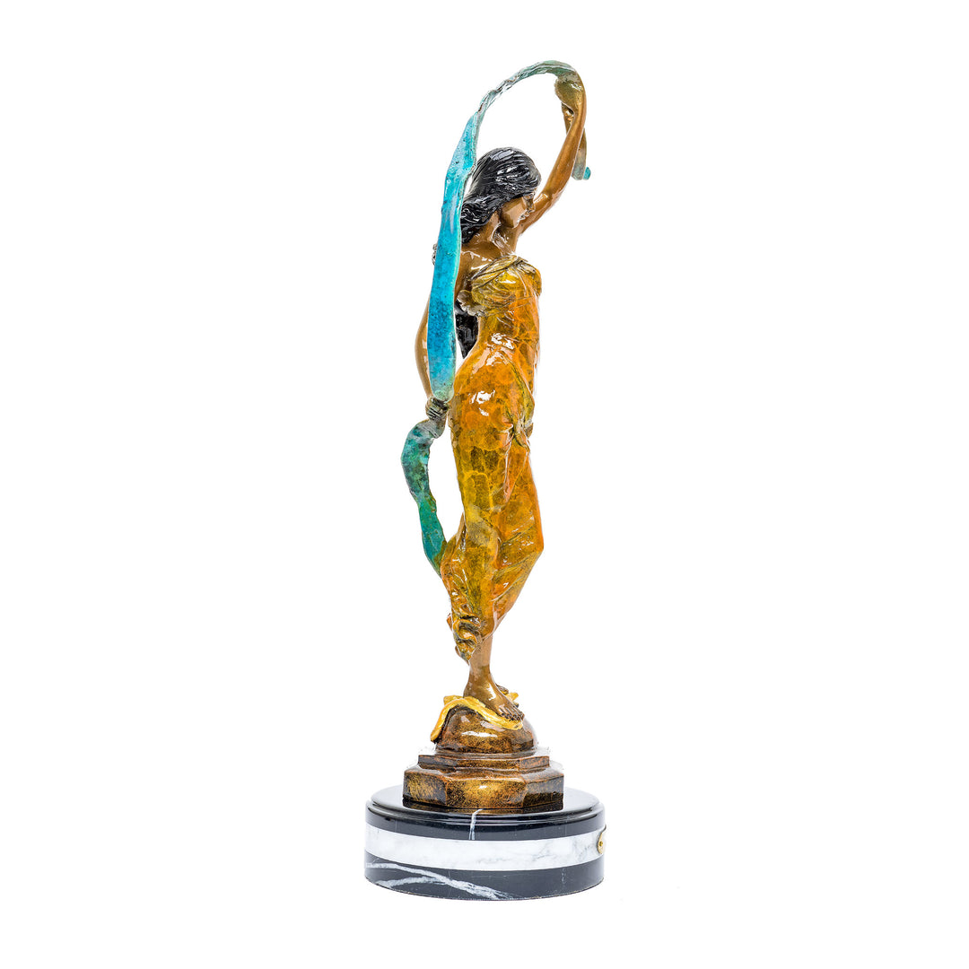 Artistic bronze home décor piece, 'Aurora', radiating serenity and grace.