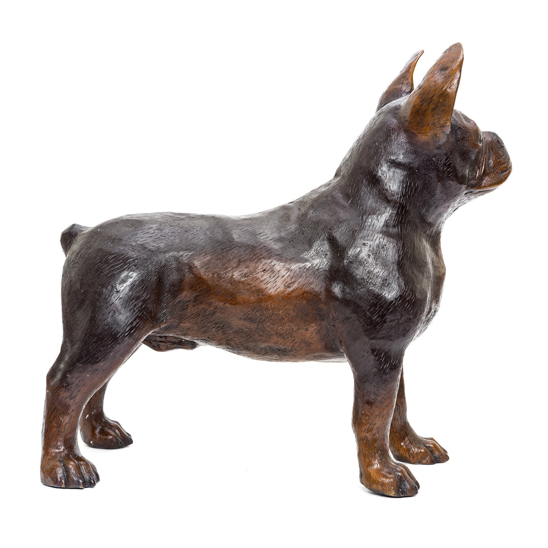 Decorative bronze bulldog for home or office