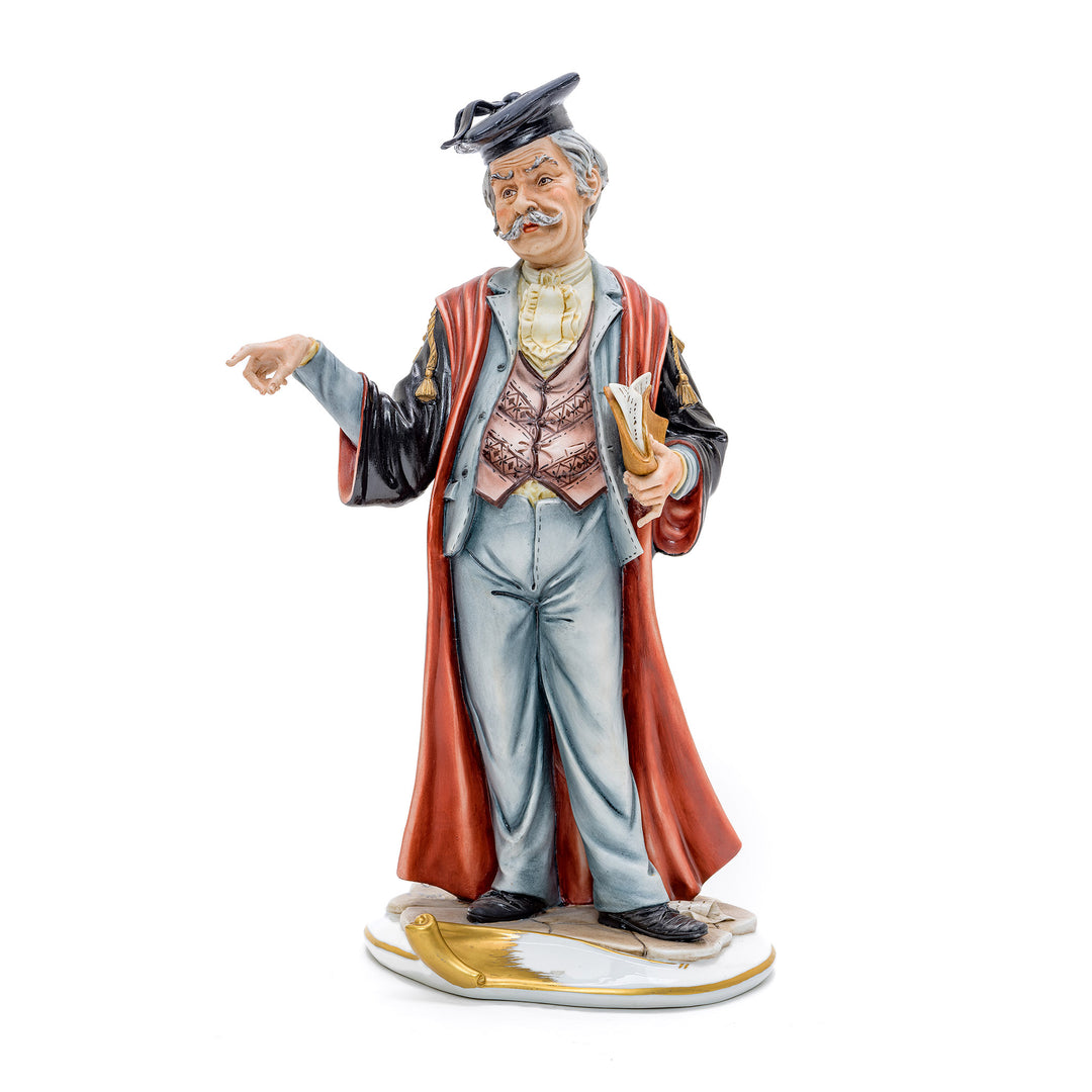 Capodimonte porcelain figurine of a lawyer (large).