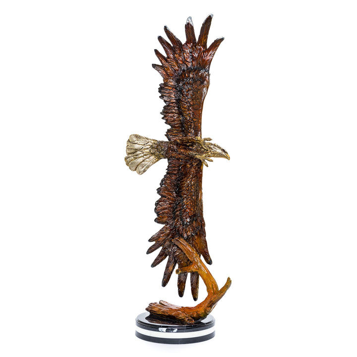 Eagle of freedom bronze sculpture for office decor