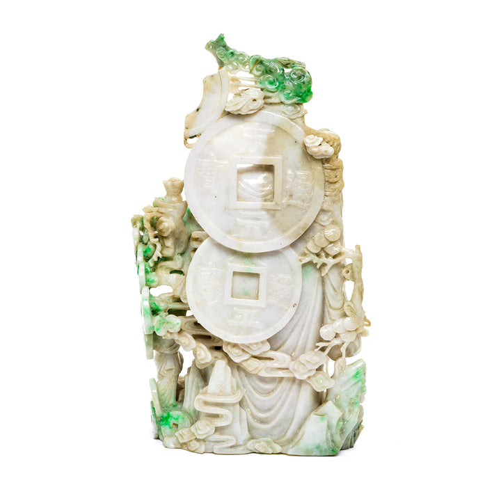 Detailed sculptural elements on jade general