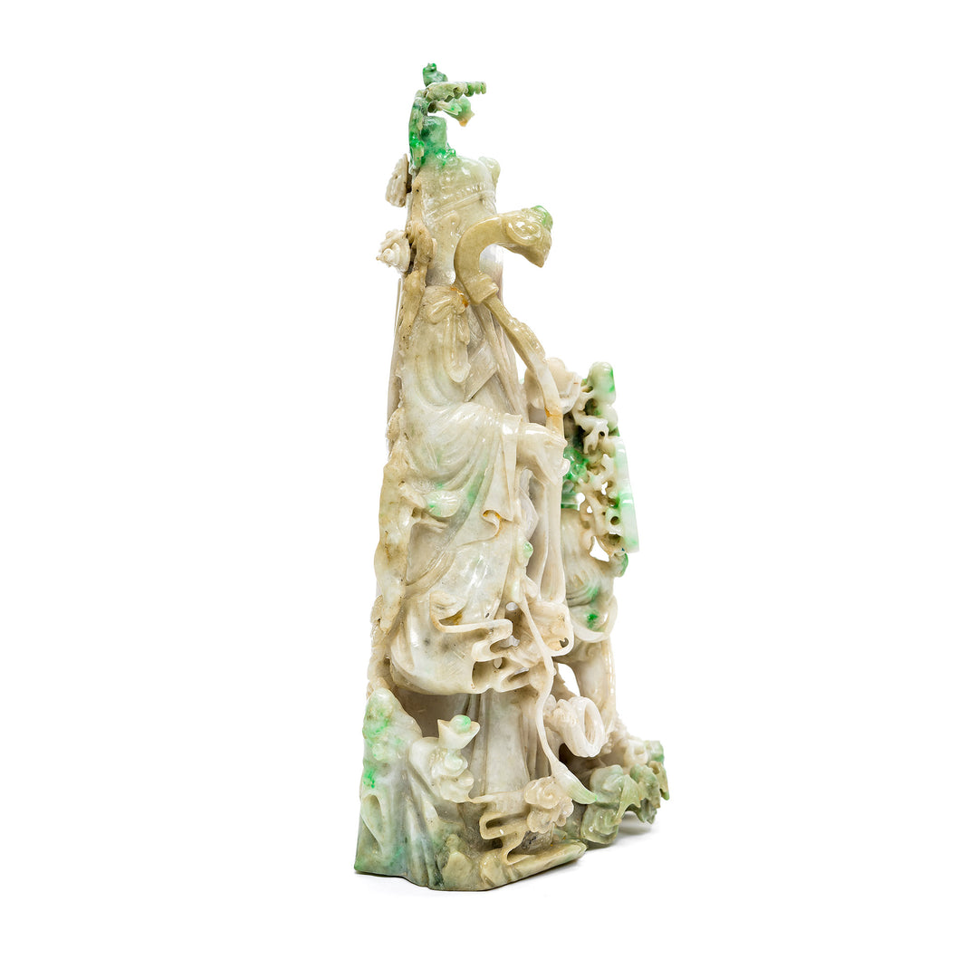 Jade statue showcasing fine craftsmanship