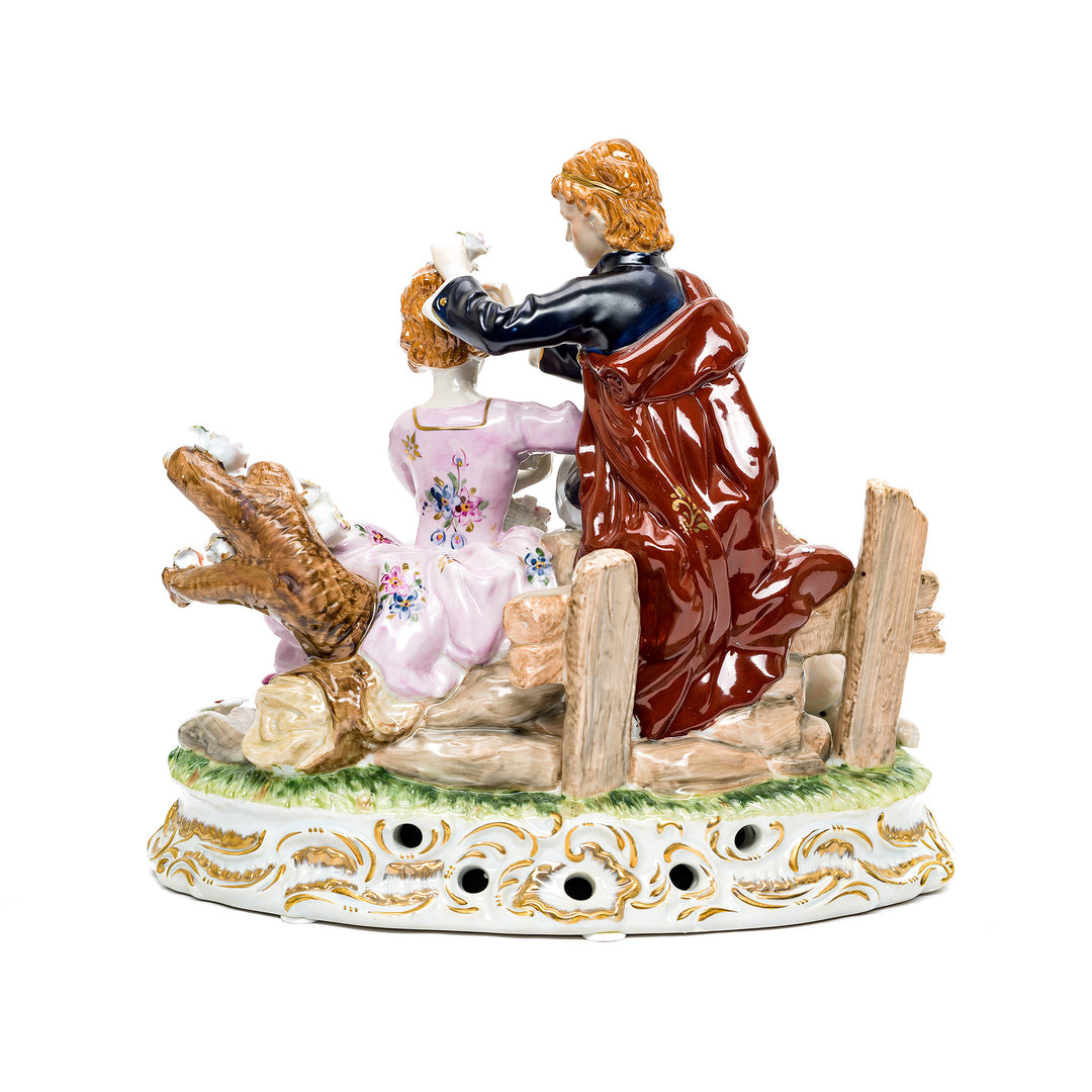 Classic Victorian couple decor for home or office.