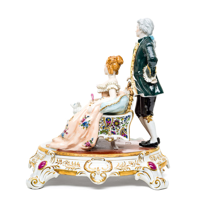 High-quality porcelain Victorian portrait sculpture