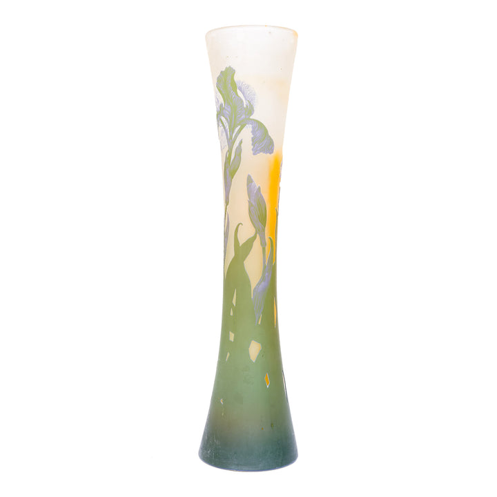 Early 20th-century Galle cameo vase, a tricolor Art Nouveau treasure.