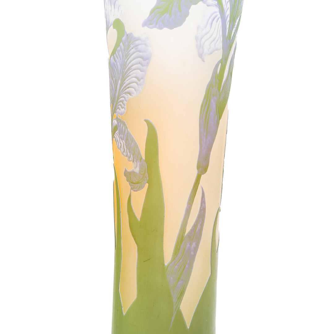 Galle acid-etched signature vase, a testament to Art Nouveau elegance.