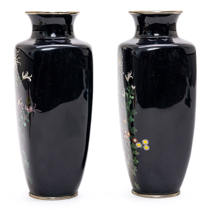 Exquisite Japanese Cloisonne Vases