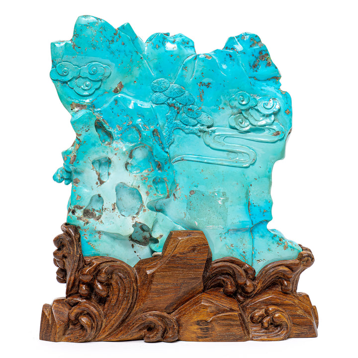 Turquoise Dragon Carving