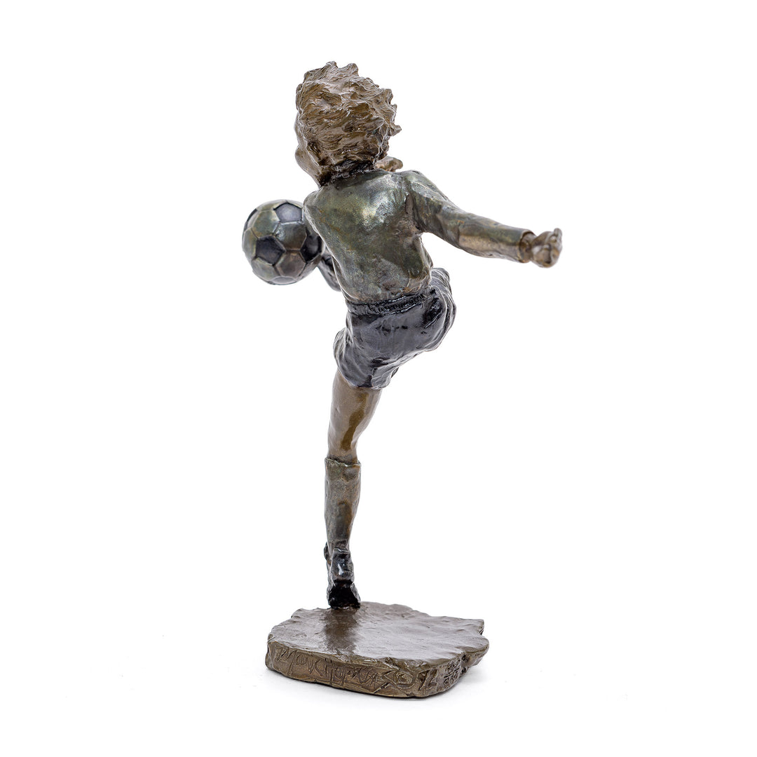 Limited Edition Soccer Player Bronze Art.