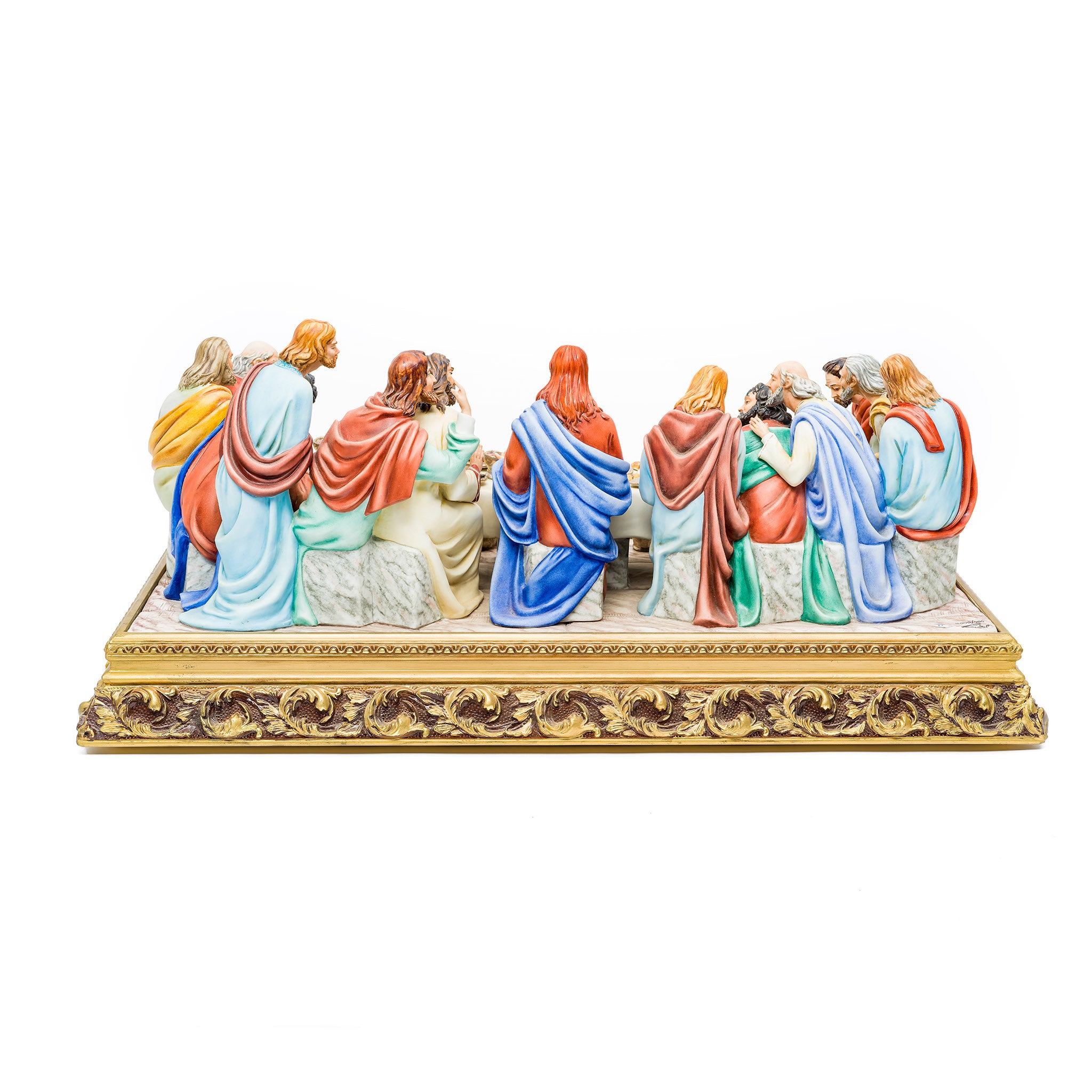 Giuseppe De Nittis、海外版超希少レゾネ、新品額装付、状態良好 The Last Supper Capodimonte Porcelain Sculpture | Handmade i