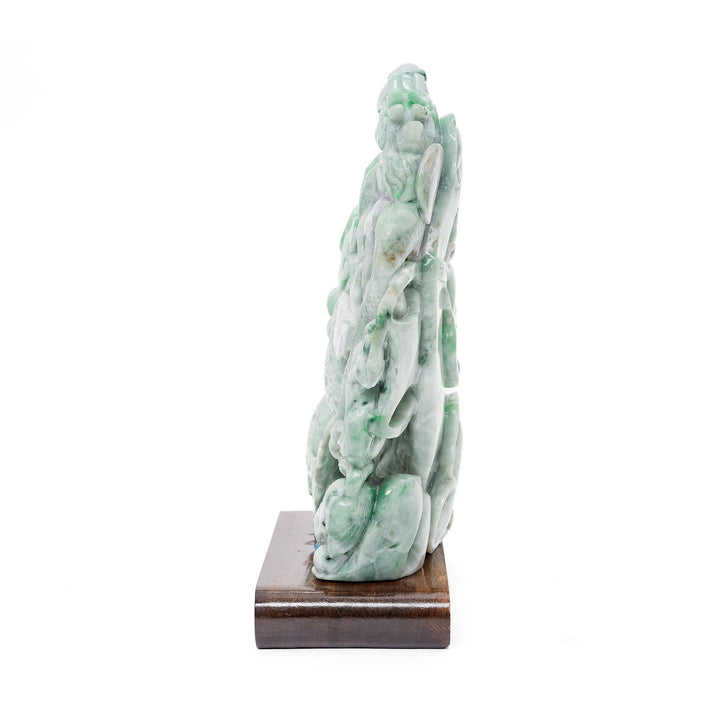 Exquisite jade dragon artwork with intricate detailing