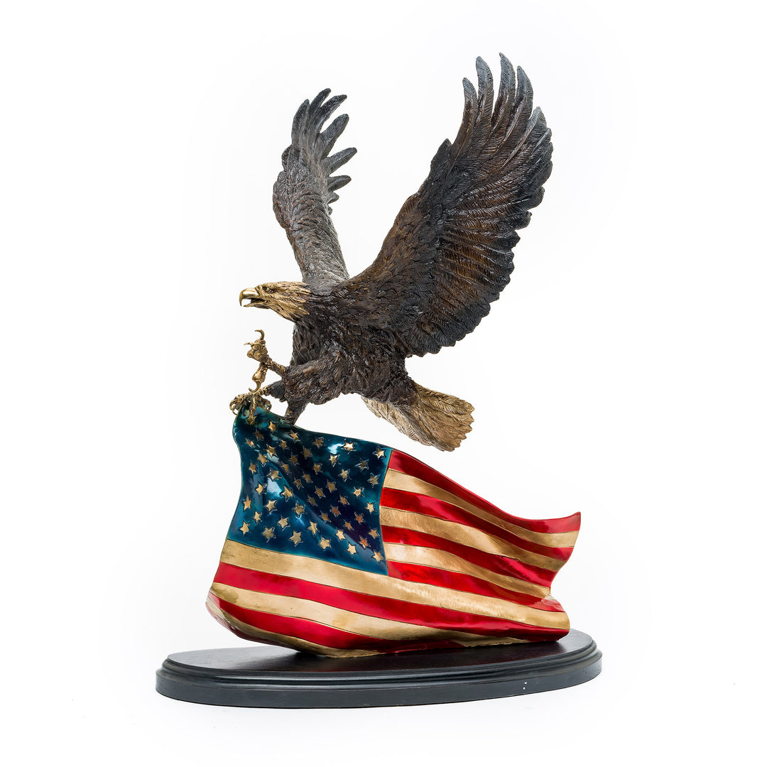 "Spirit of America" bronze eagle sculpture by Lorenzo Ghiglieri