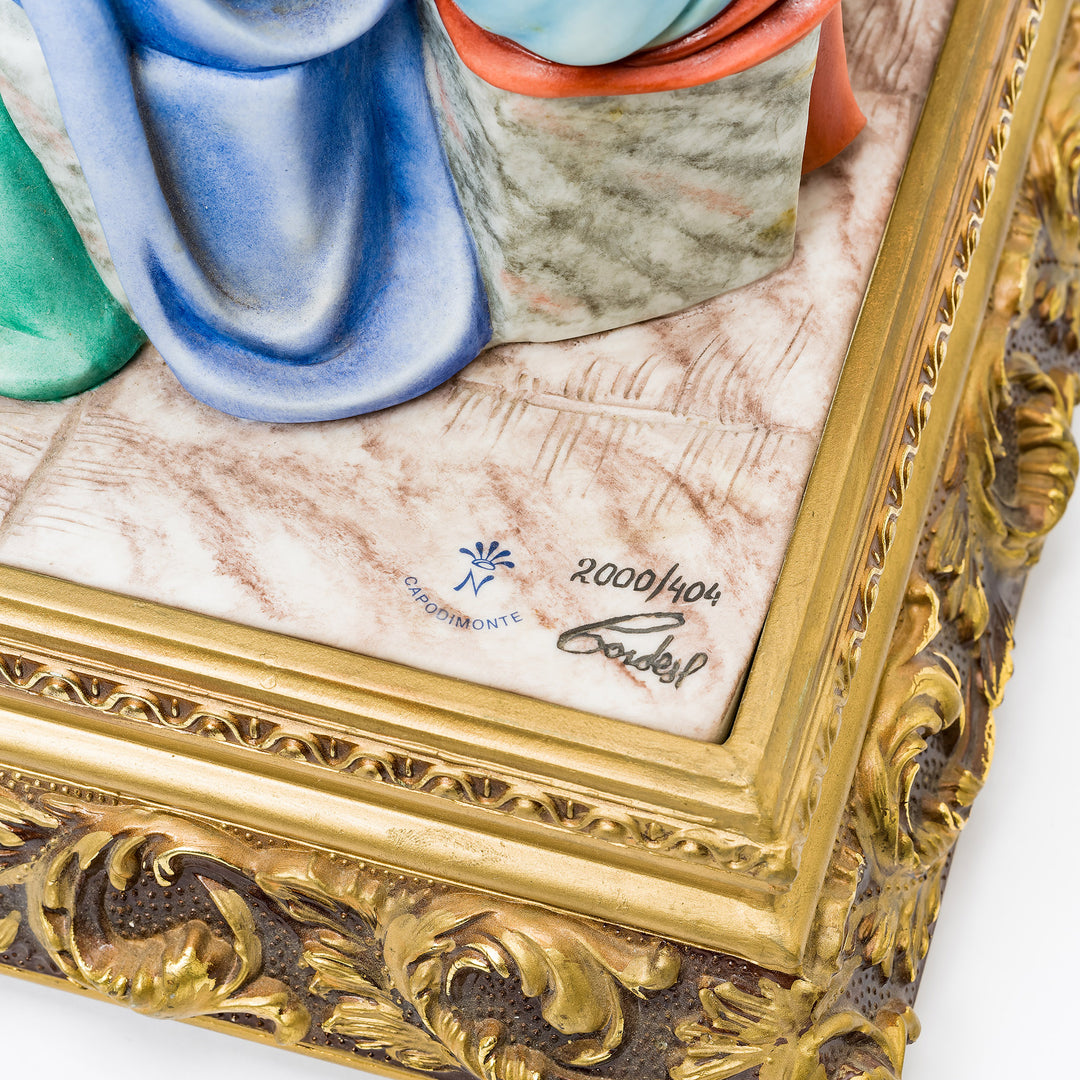 Limited-edition Last Supper sculpture, handmade in Italy