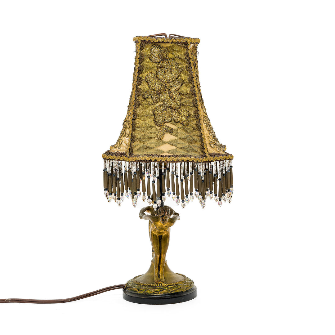 Handcrafted bronze lamp by Kathleen Caid