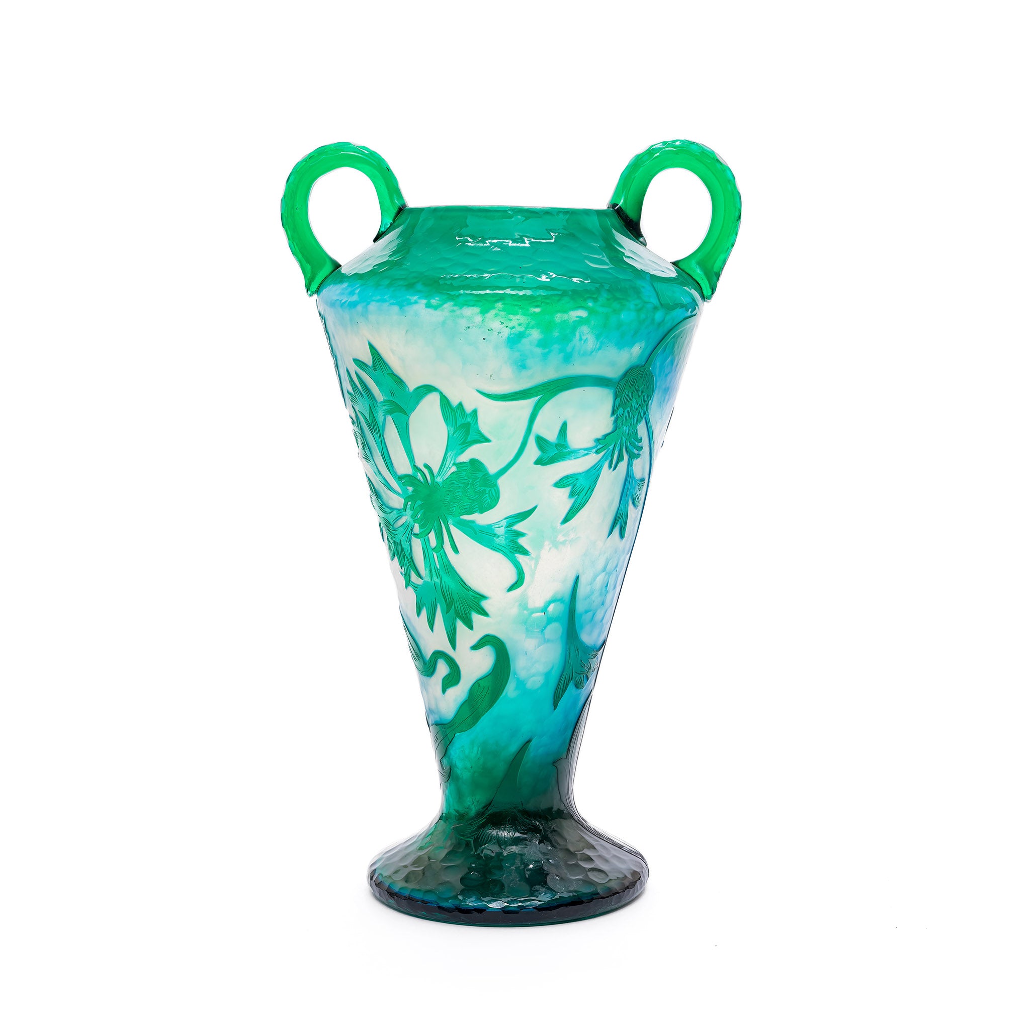 Nancy Daum Vase | Glass - and Cameo Art Etched Acid ドームナンシー