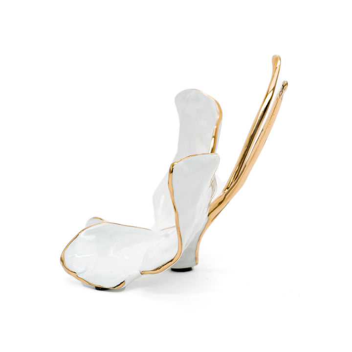 Side view of Duke Pearl butterfly with elegant curves
