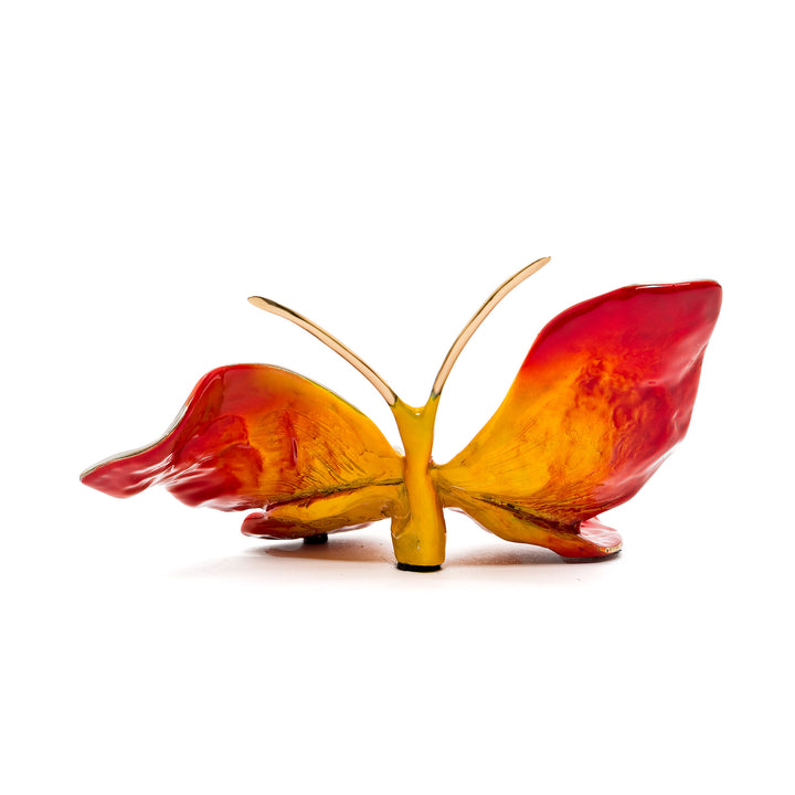 Limited edition bronze butterfly with lifelike wing curves