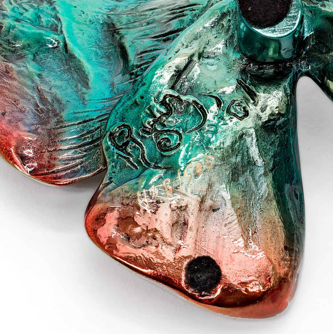 Signed limited edition butterfly sculpture by Ruiz