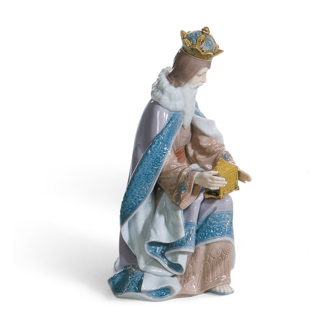 Lladro King Melchior Nativity Figurine - 01001423