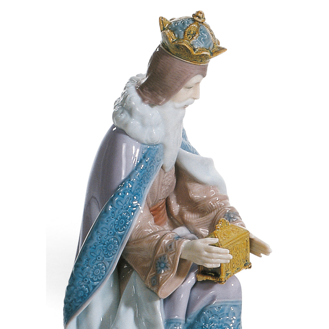 Image 2 Lladro King Melchior Nativity Figurine - 01001423