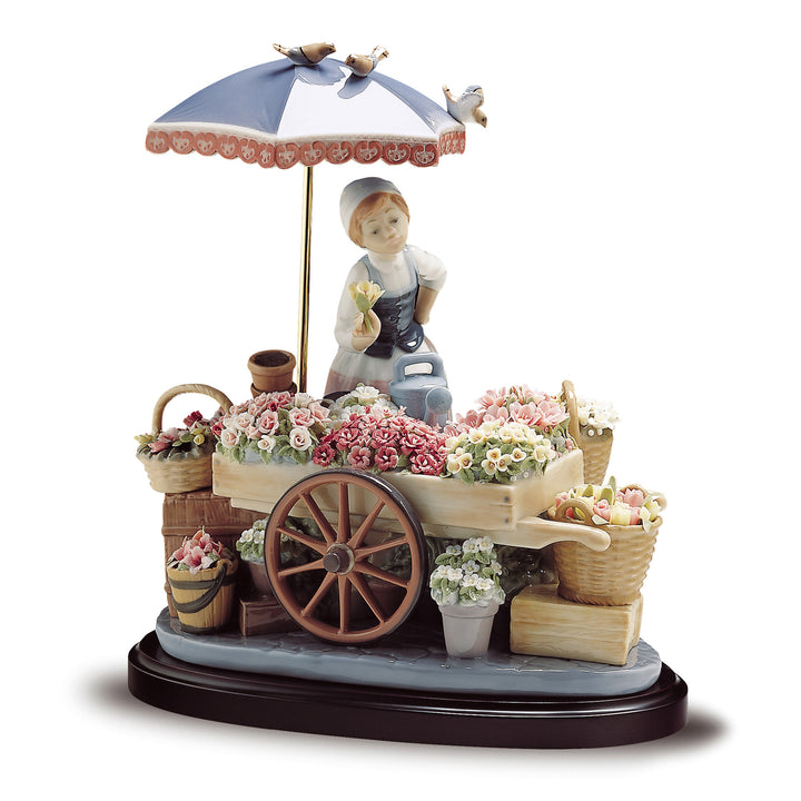 Lladro Flowers of The Season Woman Sculpture - 01001454