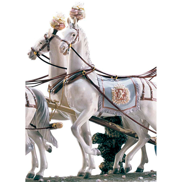 Image 3 Lladro XVIIIth Century Coach Sculpture. Limited Edition - 01001485
